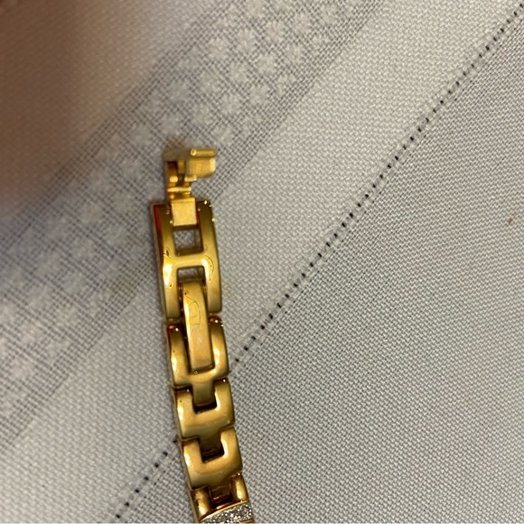 Elgin Gold tone Womens Watch & Rhinestone? Embellishments - Non Working - Picture 9 of 13